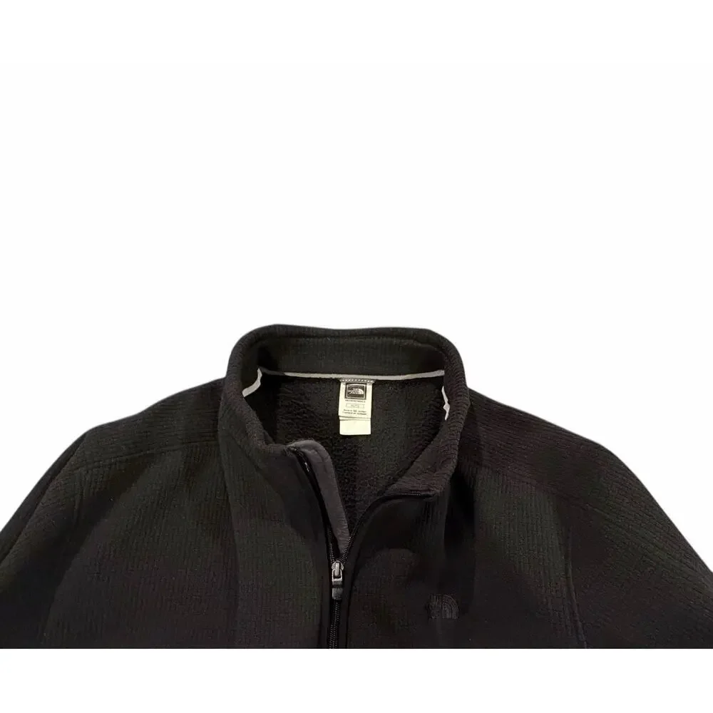 The North Face Black Fleece/Jacket Long Sleeve Full Zip Men’s XL Textured